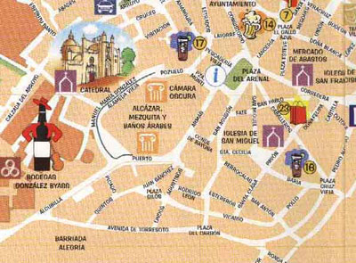 hotel jerez y spa maps